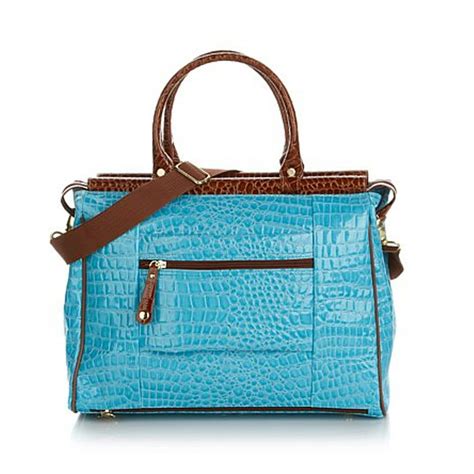 samantha brown croco dowel bag.